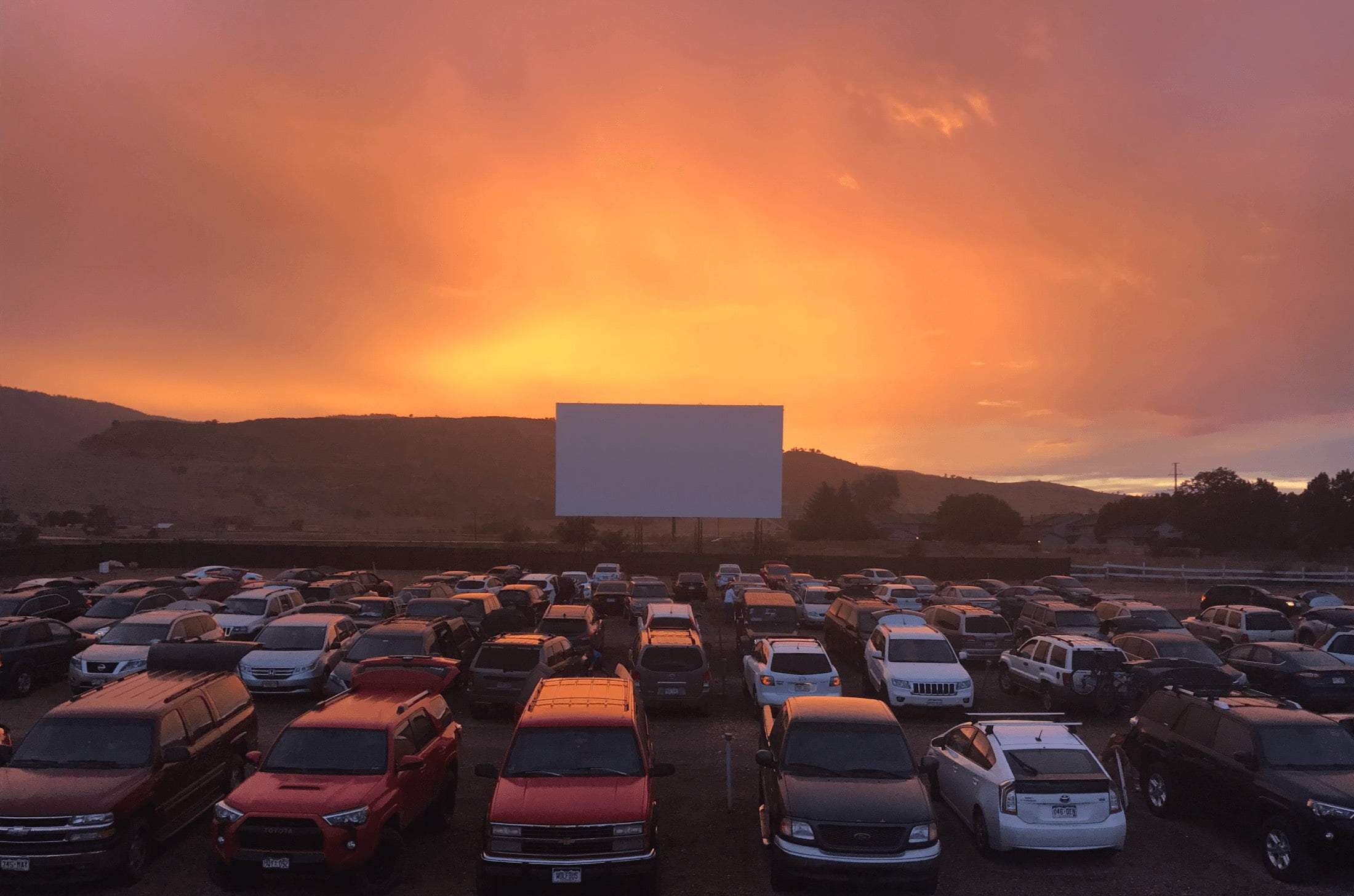 Drive-In Movie Sunset